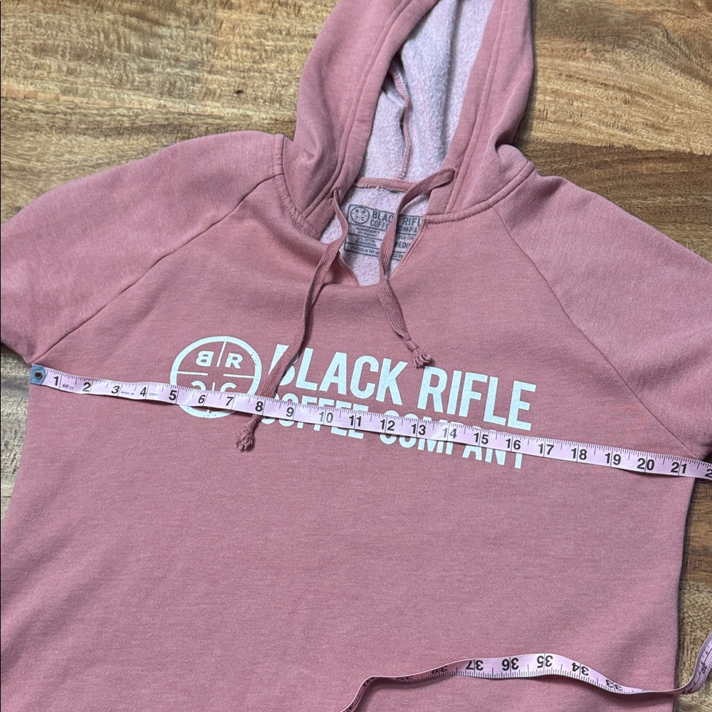 Black Rifle Coffee Company dusty pink pullover hoodie sweater - Picture 5 of 6